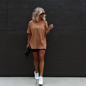 His VICI Distressed Cotton Oversized Tee